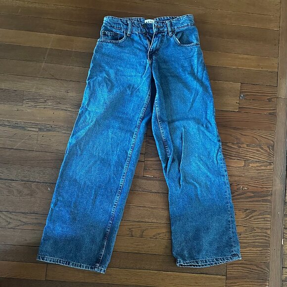 Low Rise Parallel Jeans In Mid Blue - Picture 4 of 6